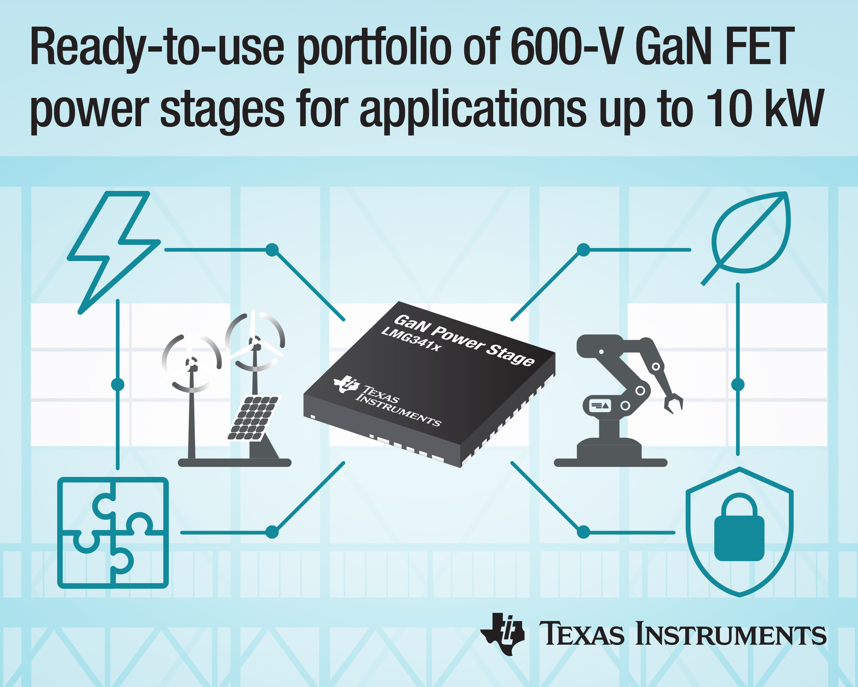 600-V GaN FET Supports Applications up to 10 kW